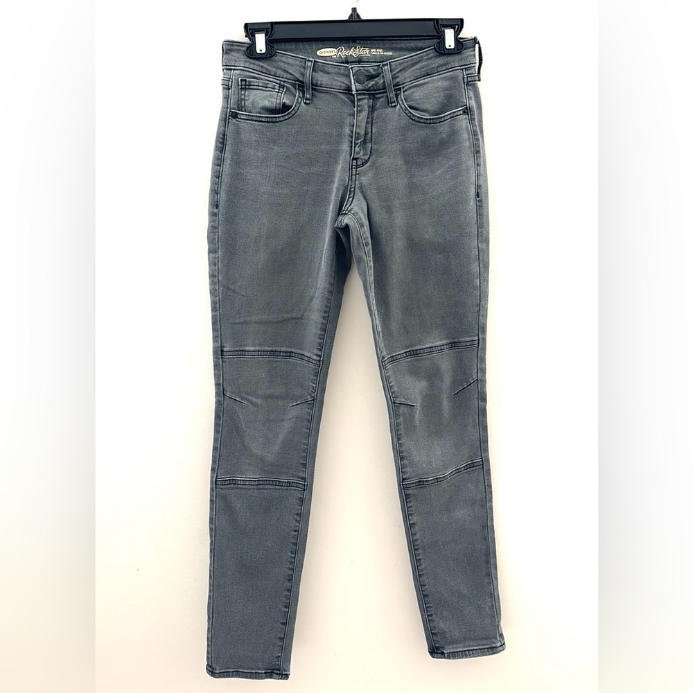 Old Navy Charcoal Size 4 Mid-Rise Jeans